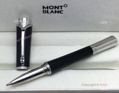 Mont Blanc Fake Pen Princess Grace De Monaco Black Resin Fineliner Pen AAA+